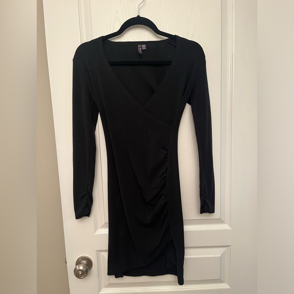 Black orb sweater dress